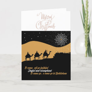 Christliche Weihnachtskarte Feiertagskarte