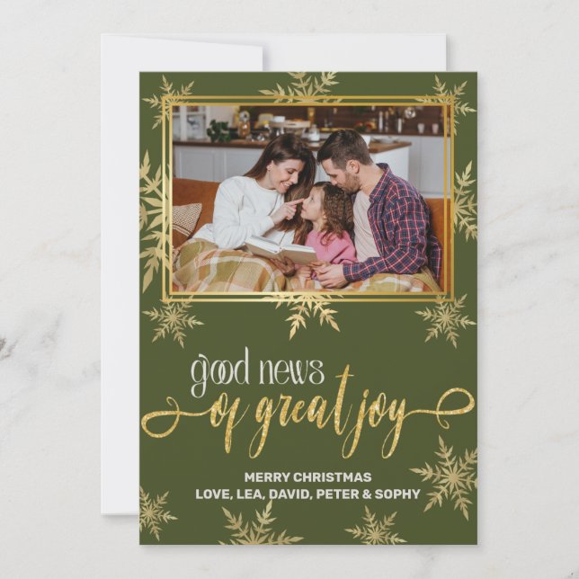 Christliche Weihnachtskarte Feiertagskarte (Vorderseite)