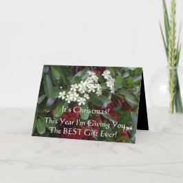 Christliche Weihnachtskarte mit Evangelium Feiertagskarte