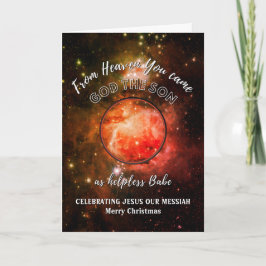 Christliche Weihnachtskarte Nativity Universe Karte