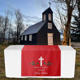 Christliche Weihnachtskirchenveranstaltung Wandteppich