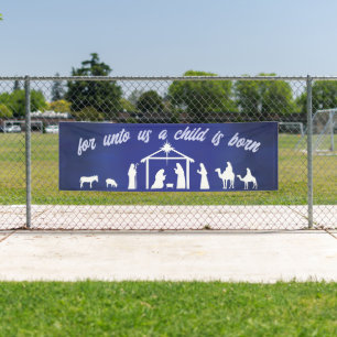 Christliche Weihnachtskrippe Banner