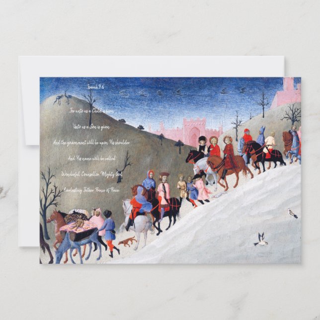 Christliche Weihnachtskrippe Feiertagskarte (Vorderseite)