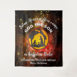Christliche Weihnachtskrippe Wandteppich
