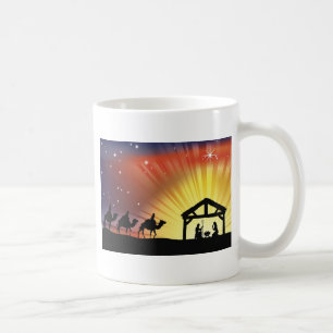 Christliche Weihnachtsnativity-Szene Tasse