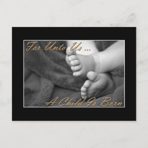 Christliche Weihnachtspostkarte Feiertagspostkarte