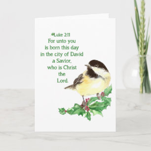 Christliche Weihnachtsschrift Feiertagskarte