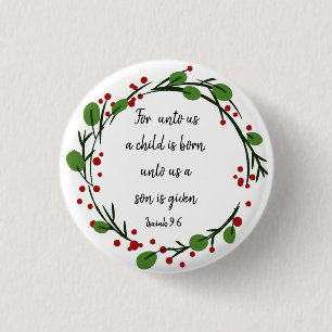 Christliche Weihnachtsschrift Inspiration Verse Button