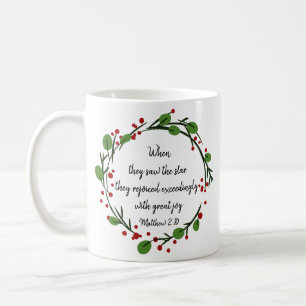 Christliche Weihnachtsschrift Kaffeetasse