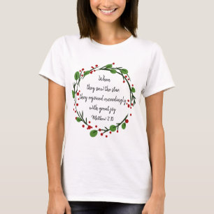 Christliche Weihnachtsschrift T-Shirt