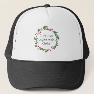 Christliche Weihnachtsschrift Truckerkappe