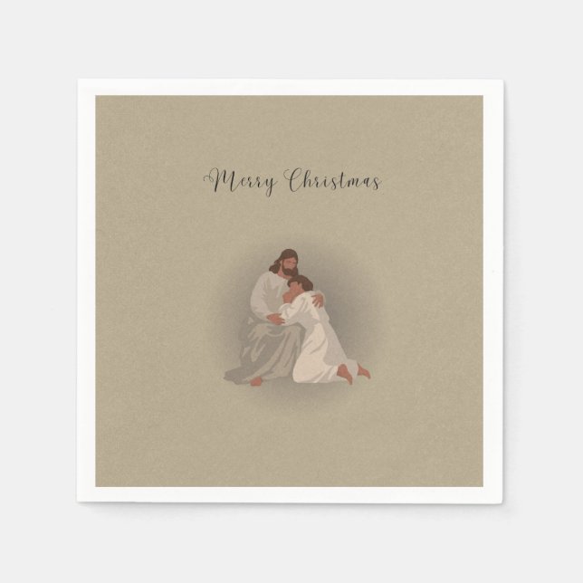 Christliche Weihnachtsservietten Serviette (Vorderseite)