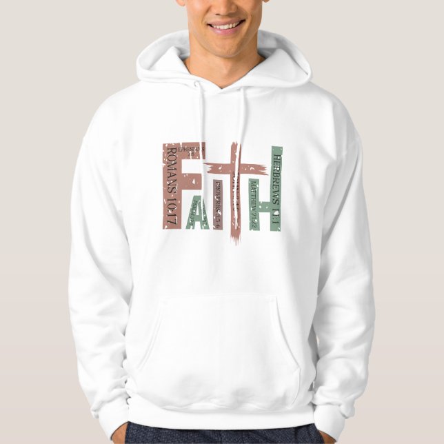 Christliche Weihnachtsstipendien für Männer Hoodie (Vorderseite)