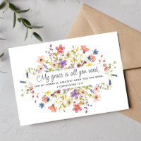 Christliche Wildblume Mit Monogramm Schrift