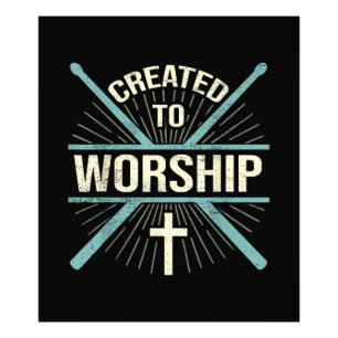 Christliche Worship-Band, die zur Anbetung des Dru Fotodruck