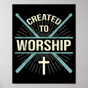 Christliche Worship-Band, die zur Anbetung des Dru Poster
