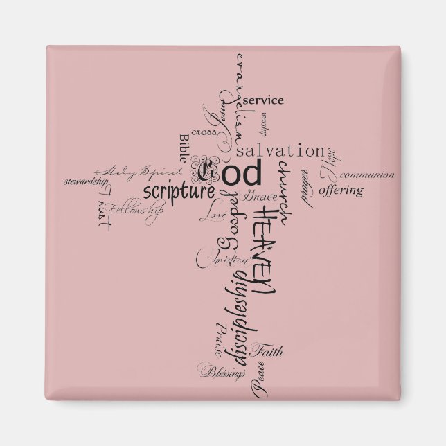Christliche Worte Magnet (Vorne)