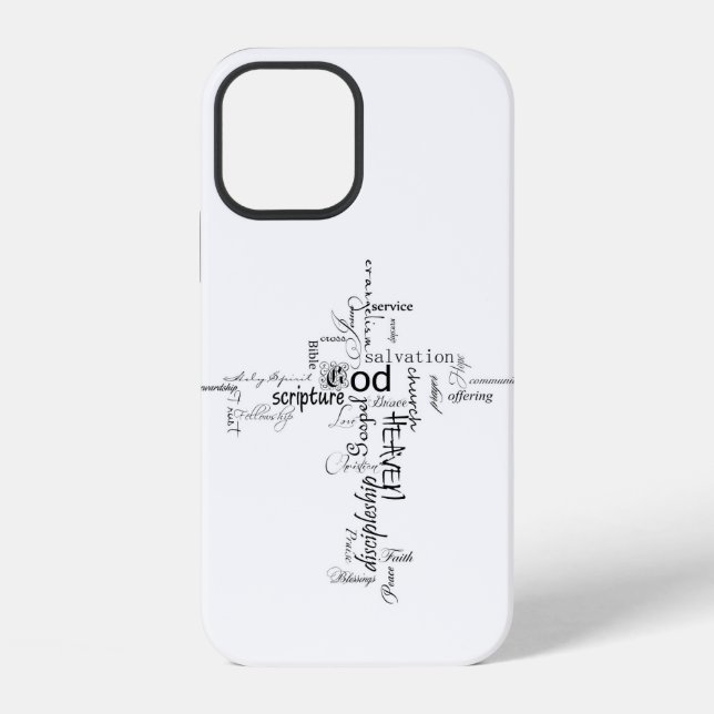 christliche Wörter iPhone Hülle (Rückseite)