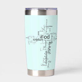 Christliche Wörter personalisiert Thermobecher
