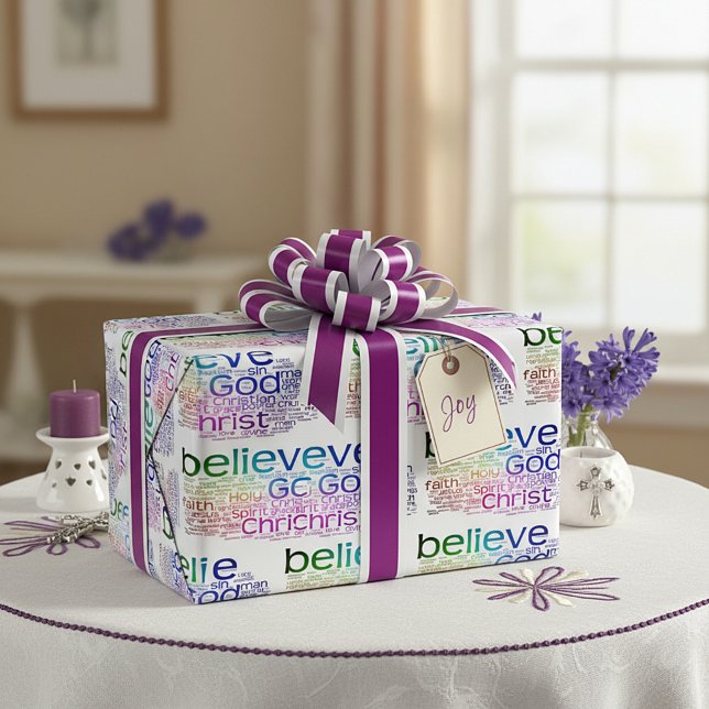 Christliche Wortwolke Geschenkpapier (Von Creator hochgeladen)