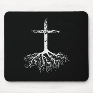 Christliche Wurzel deines Glaubens an Jesus Christ Mousepad