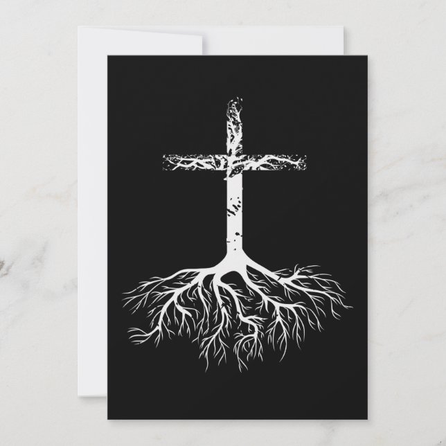 Christliche Wurzel deines Glaubens an Jesus Christ Save The Date (Vorderseite)