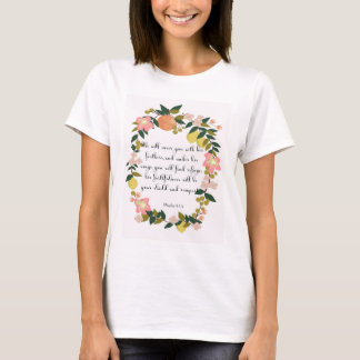 Christliche Zitat-Kunst - Psalm-91:4 T-Shirt