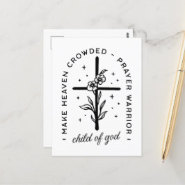 Christliche Zitate eines guten Gebet-Kriegers Postkarte