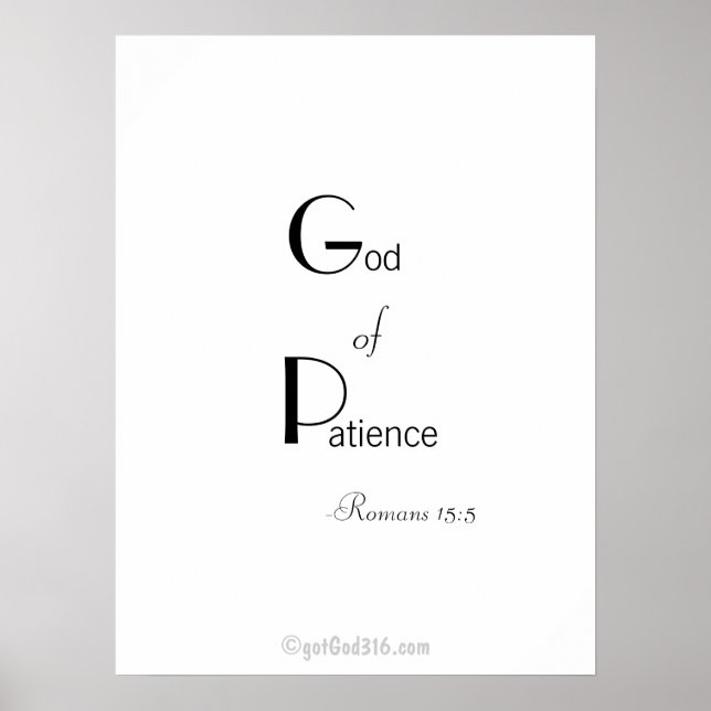 Christliche Zitate gotGod316.com Wall Art Poster (Vorne)