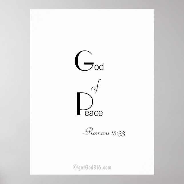Christliche Zitate gotGod316.com Wall Art Poster (Vorne)