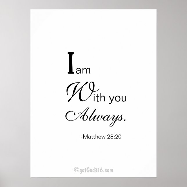 Christliche Zitate gotGod316.com Wall Art Poster (Vorne)