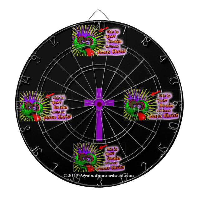 Christliche Zitate Inspiration Dartscheibe (vorne)