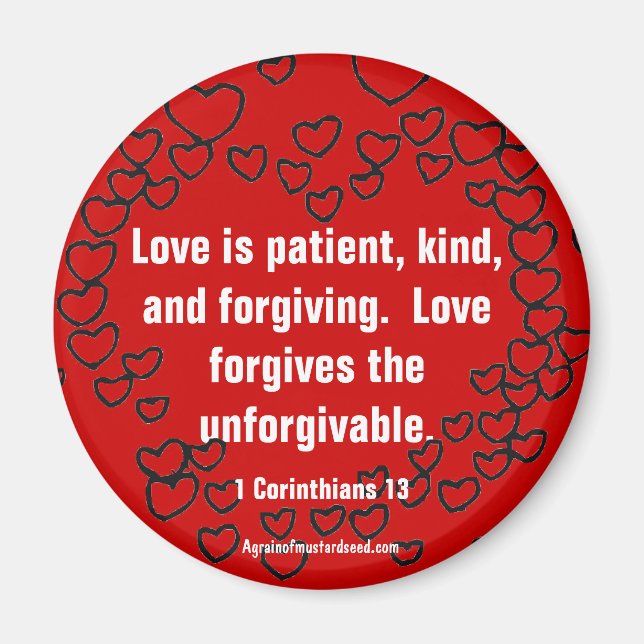 Christliche Zitate Inspiration Magnet (Vorne)