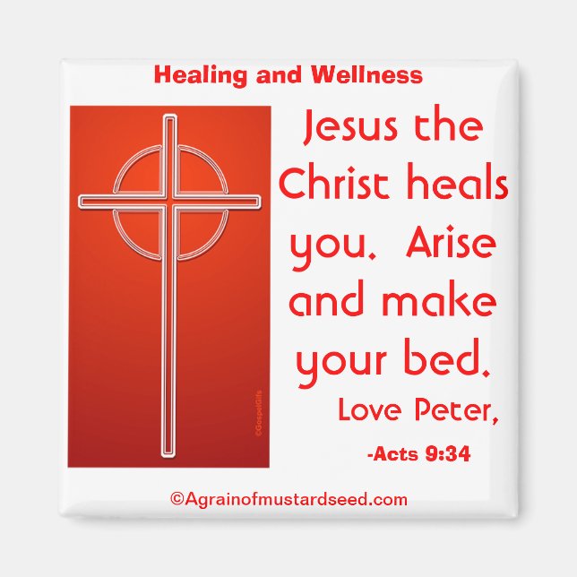 Christliche Zitate Magnet (Vorne)