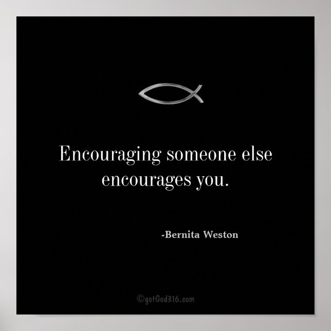 Christliche Zitate Poster (Vorne)