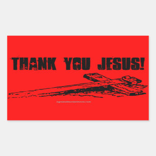 Christliche Zitate Rechteckiger Aufkleber