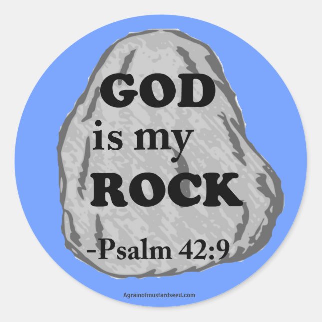 Christliche Zitate Runder Aufkleber (Vorderseite)