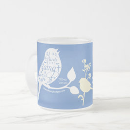 Christliche Zitatvögel Mattglastasse