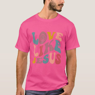 Christliche Zitatworte auf der Rückseite der Liebe T-Shirt