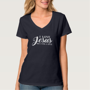 Christlichen Frauen ich Liebe Jesus, aber ich spre T-Shirt
