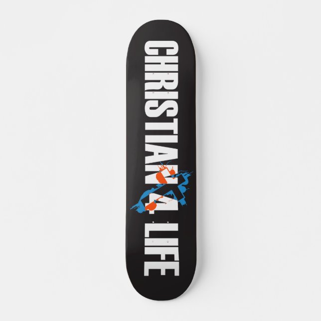 Christlicher 4 LebenSkateboard Skateboard (Vorne)