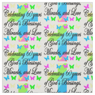 CHRISTLICHER 60. GEBURTSTAG STOFF