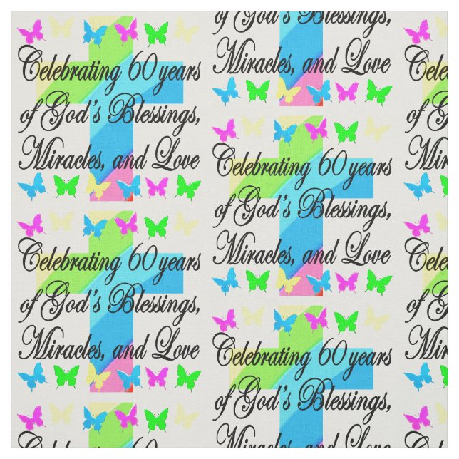 CHRISTLICHER 60. GEBURTSTAG STOFF (Muster)