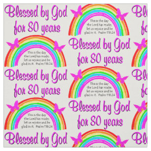 CHRISTLICHER 80. GEBURTSTAG STOFF