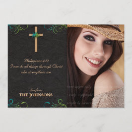 Christlicher Abschluss Foto I kann alles tun Ankündigung