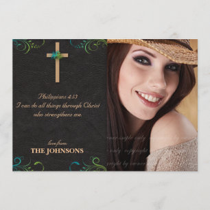 Christlicher Abschluss Foto I kann alles tun Ankündigung