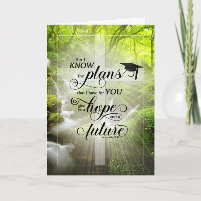 Christlicher Abschluss Herzlichen Glückwunsch Fore Karte (Vorderseite)