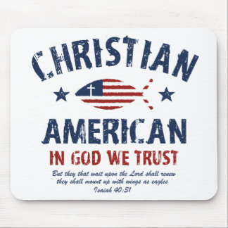 Christlicher Amerikaner Mousepad