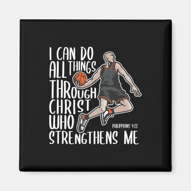 Christlicher Athlete Sketll Philippians Bibelchron Magnet (Vorne)