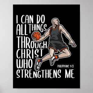 Christlicher Athlete Sketll Philippians Bibelchron Poster